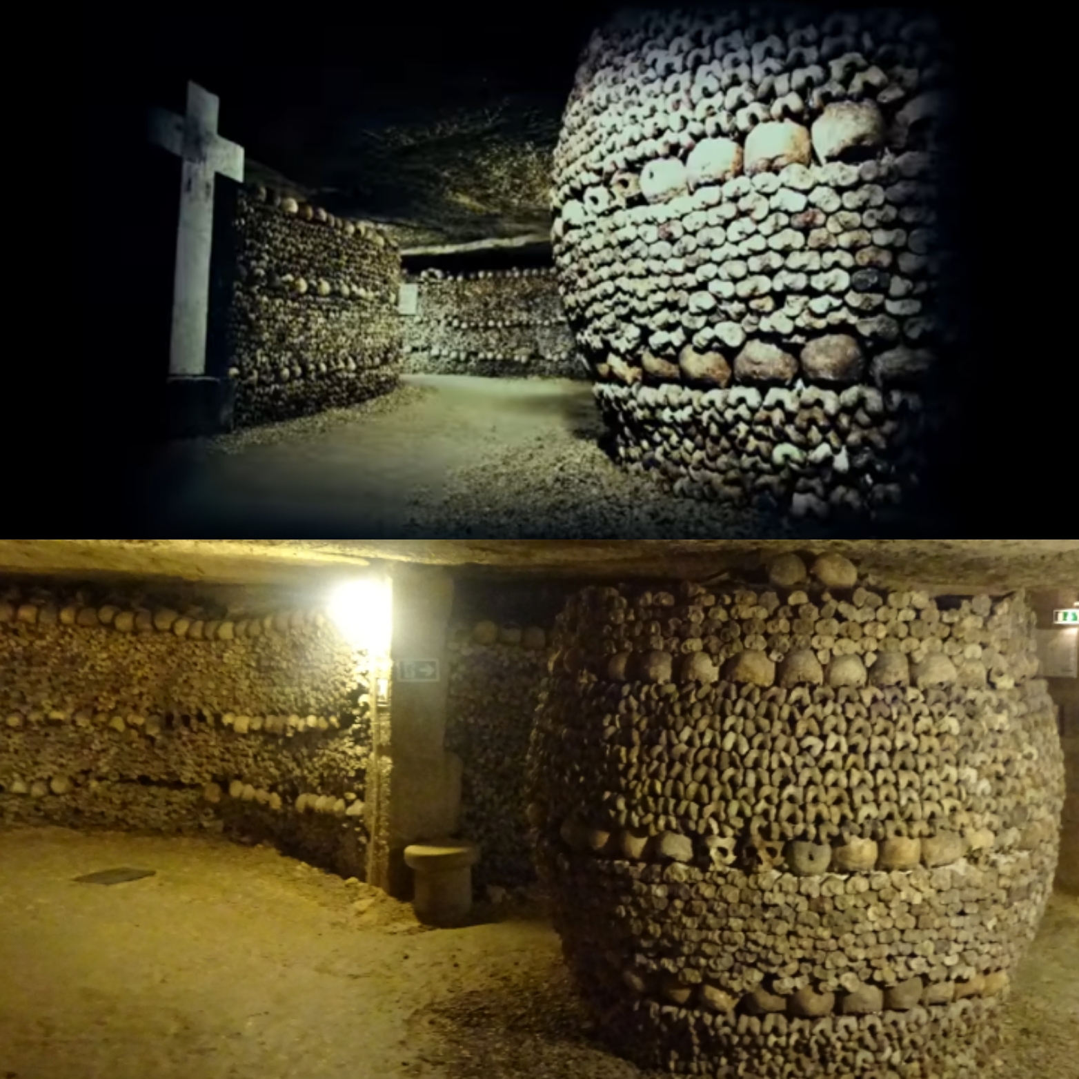 Les catacombes de Paris dans le film