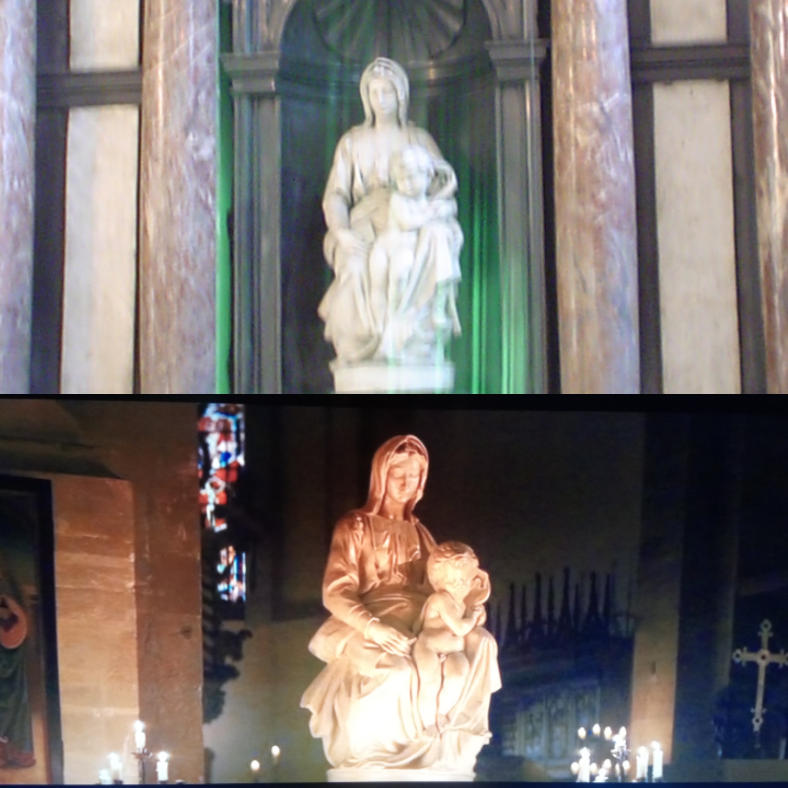 La vierge à l'enfant de Michel-Ange