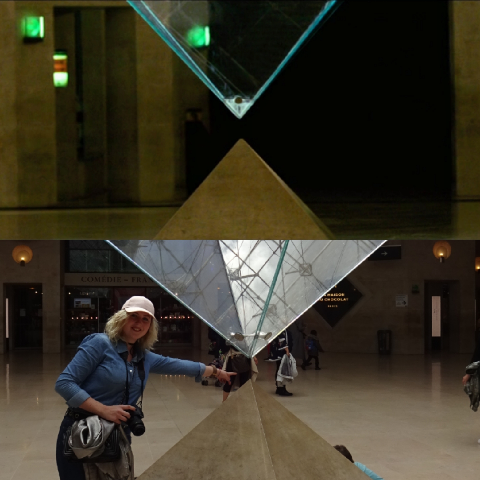 La pyramide inversée au Louvre
