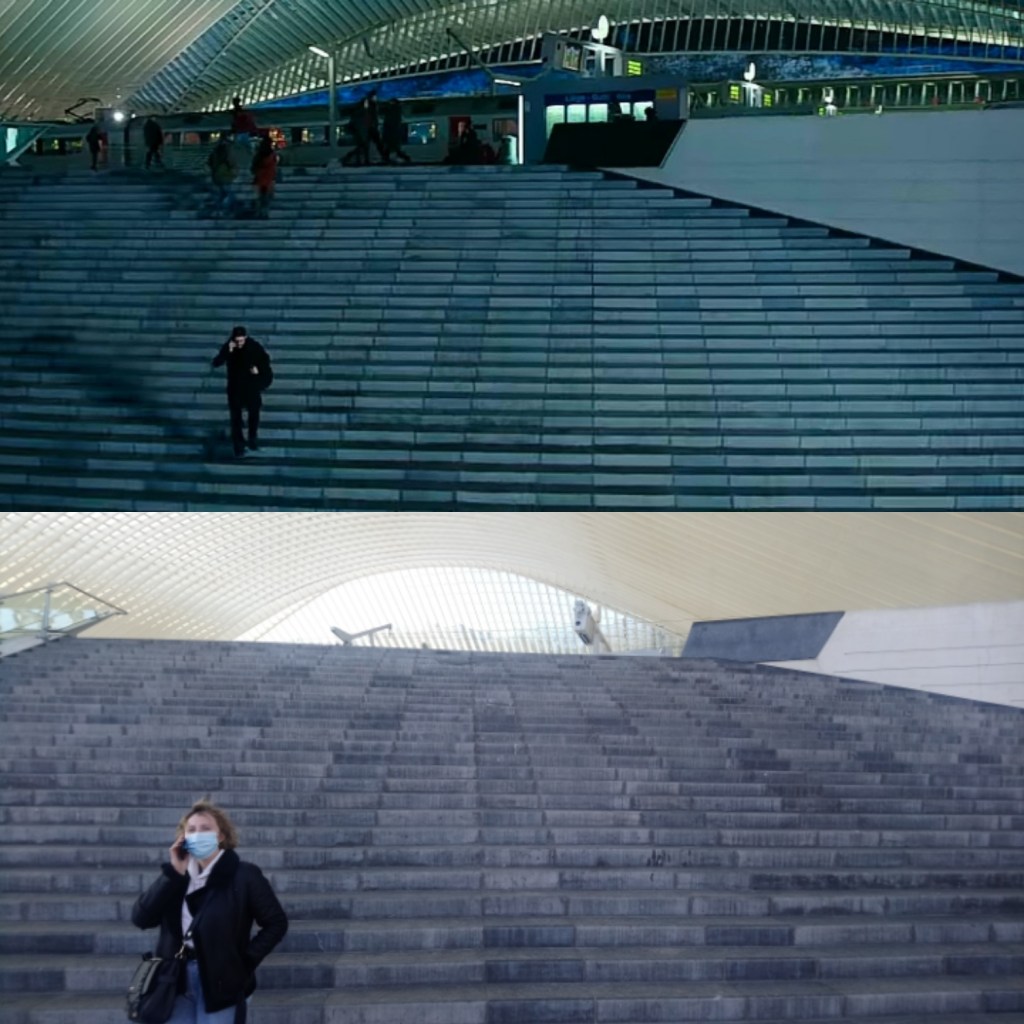 Film Le Cinquième Pouvoir à Liège-Guillemins