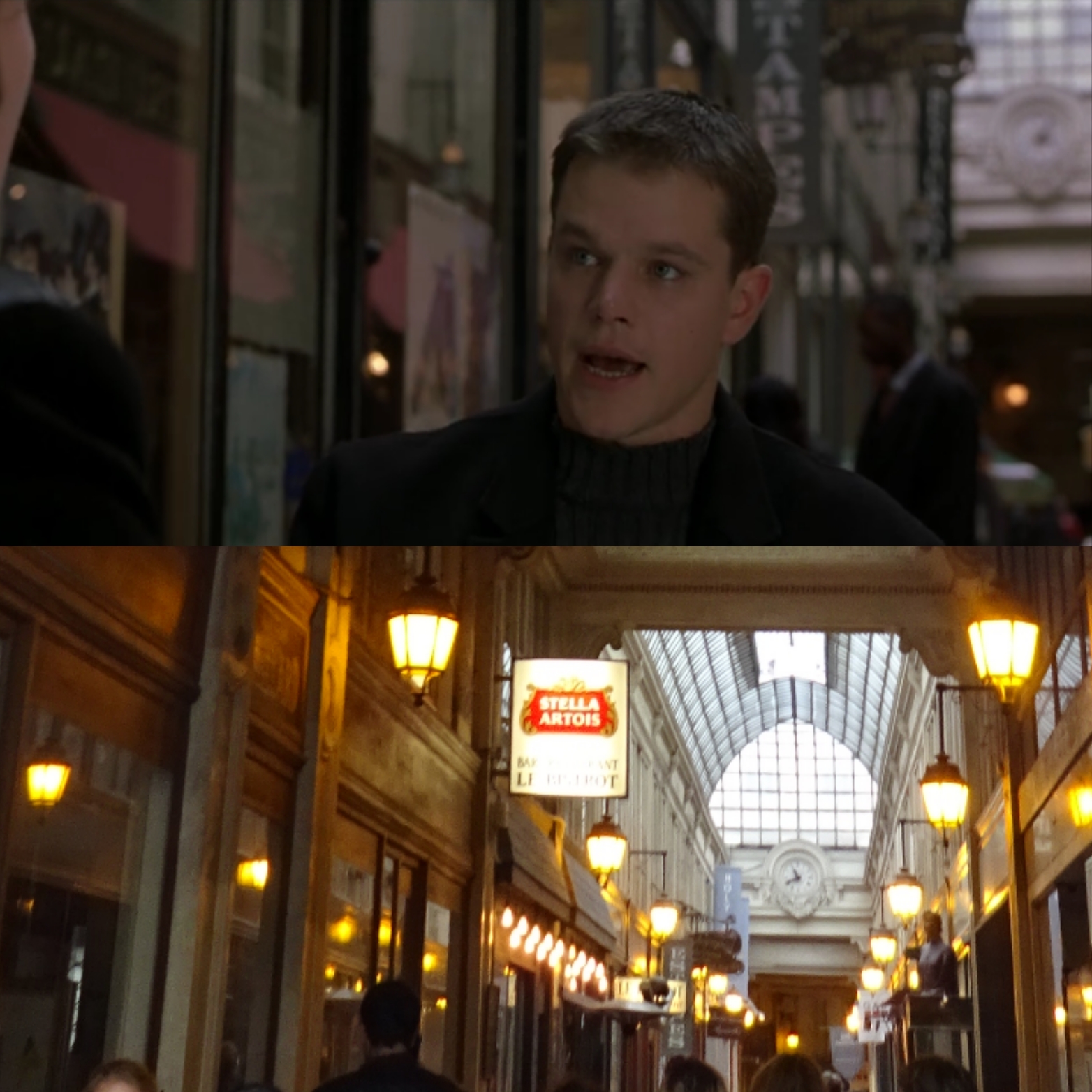 Bourne et Marie dans le Passage verdeau