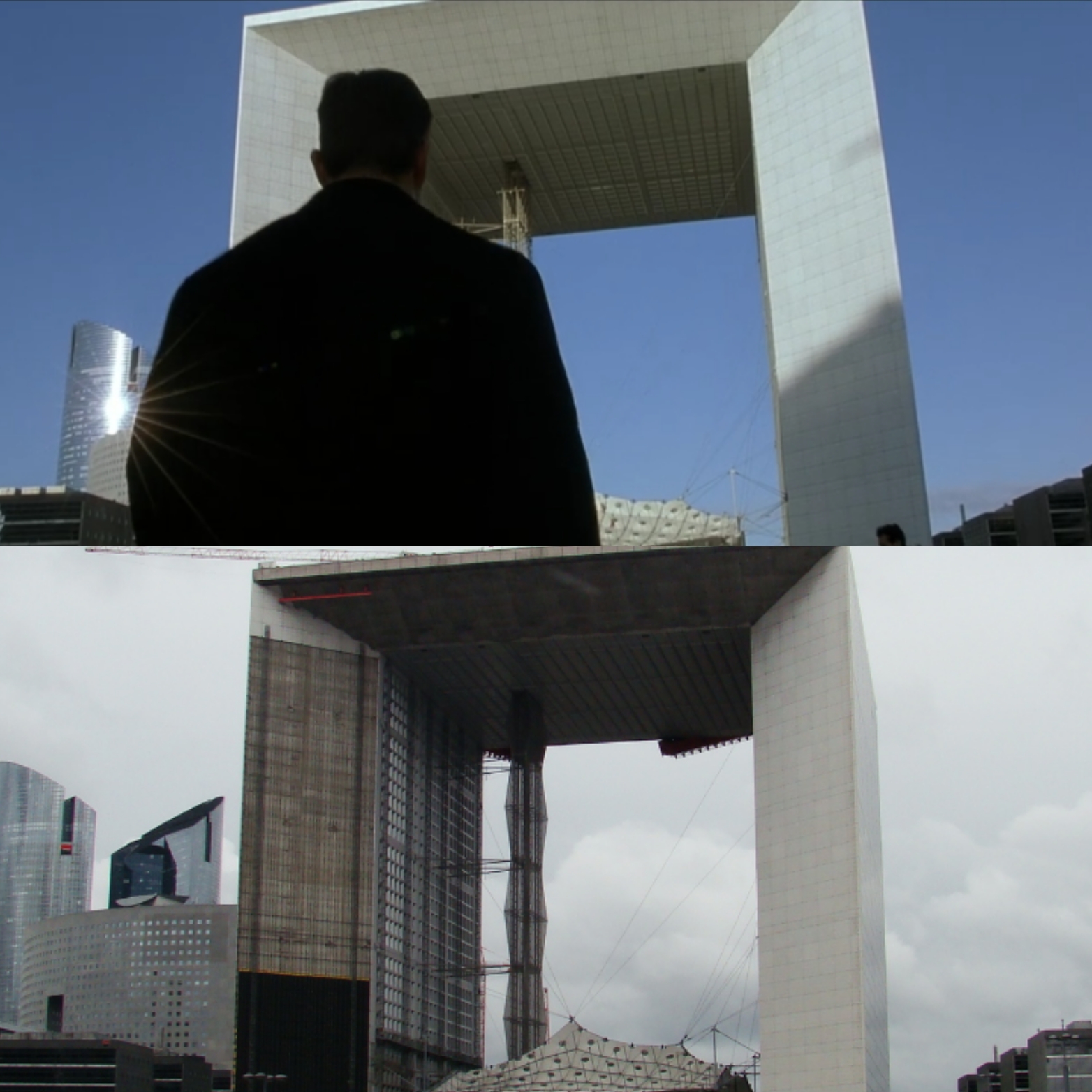 Jason Bourne à l'arche de la Défense