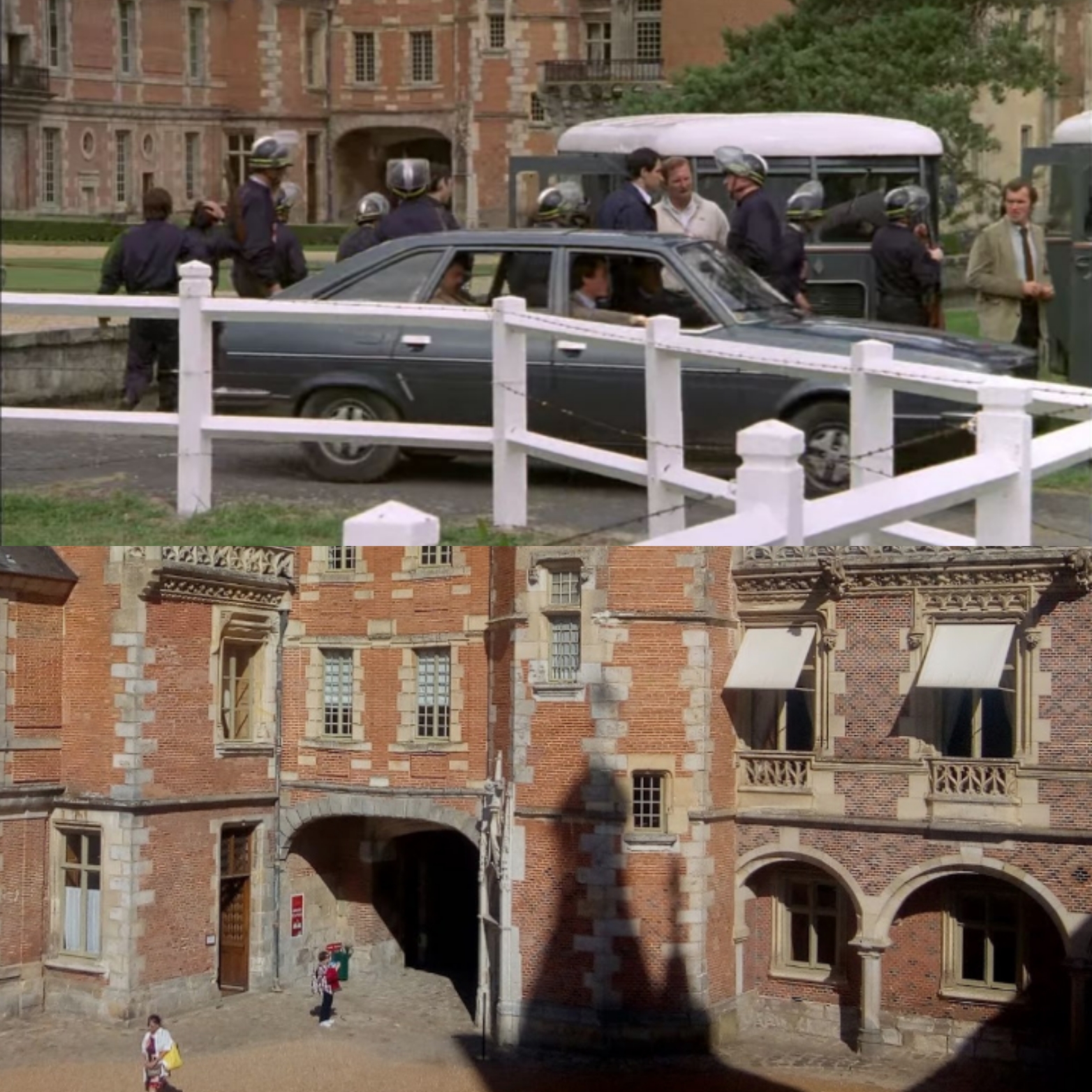 Devant le château de maintenon