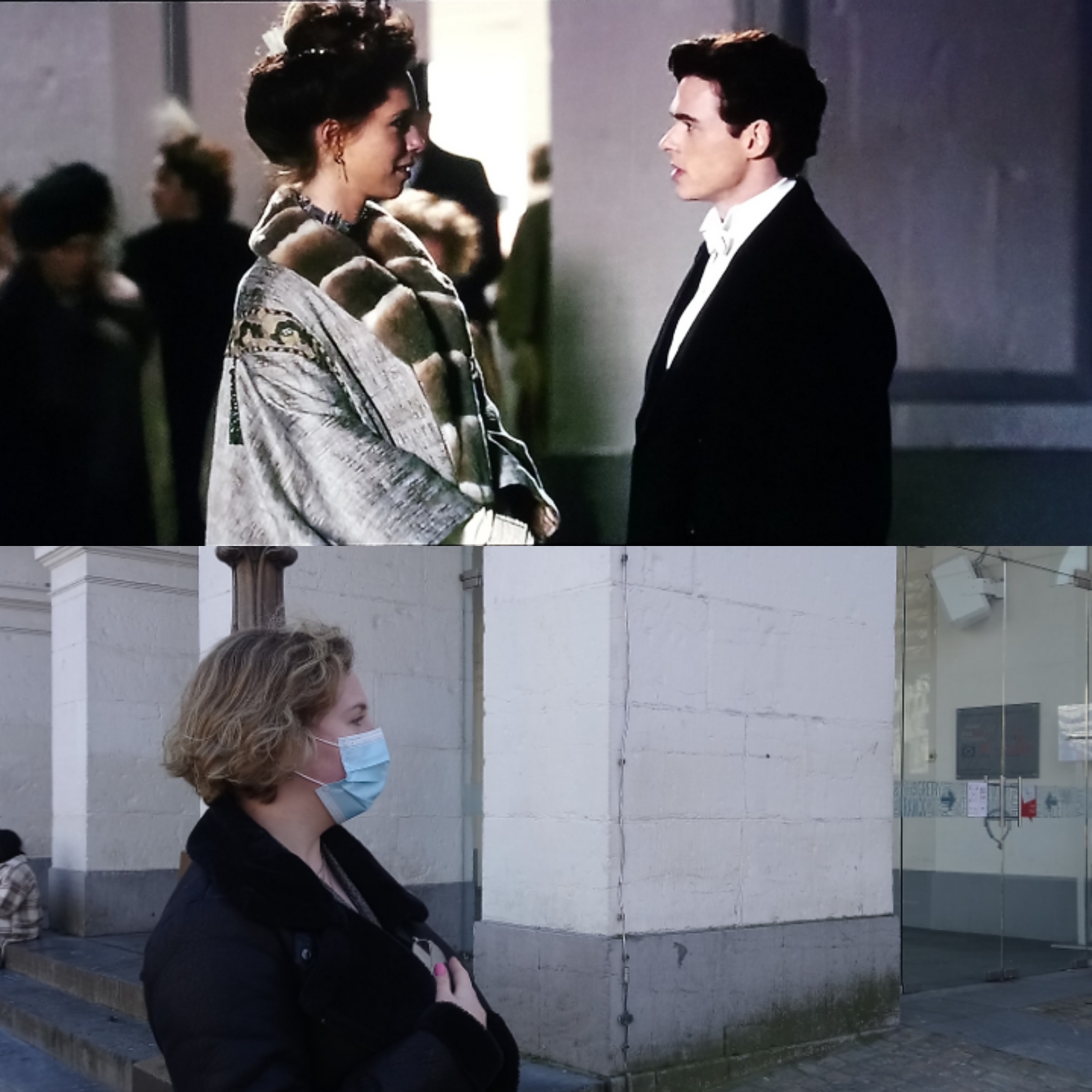 Opéra royal de Liège, scène du film Une promesse