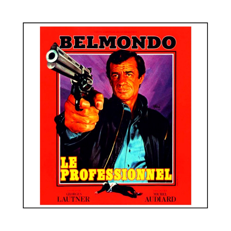 Affiche du Professionnel avec Belmondo