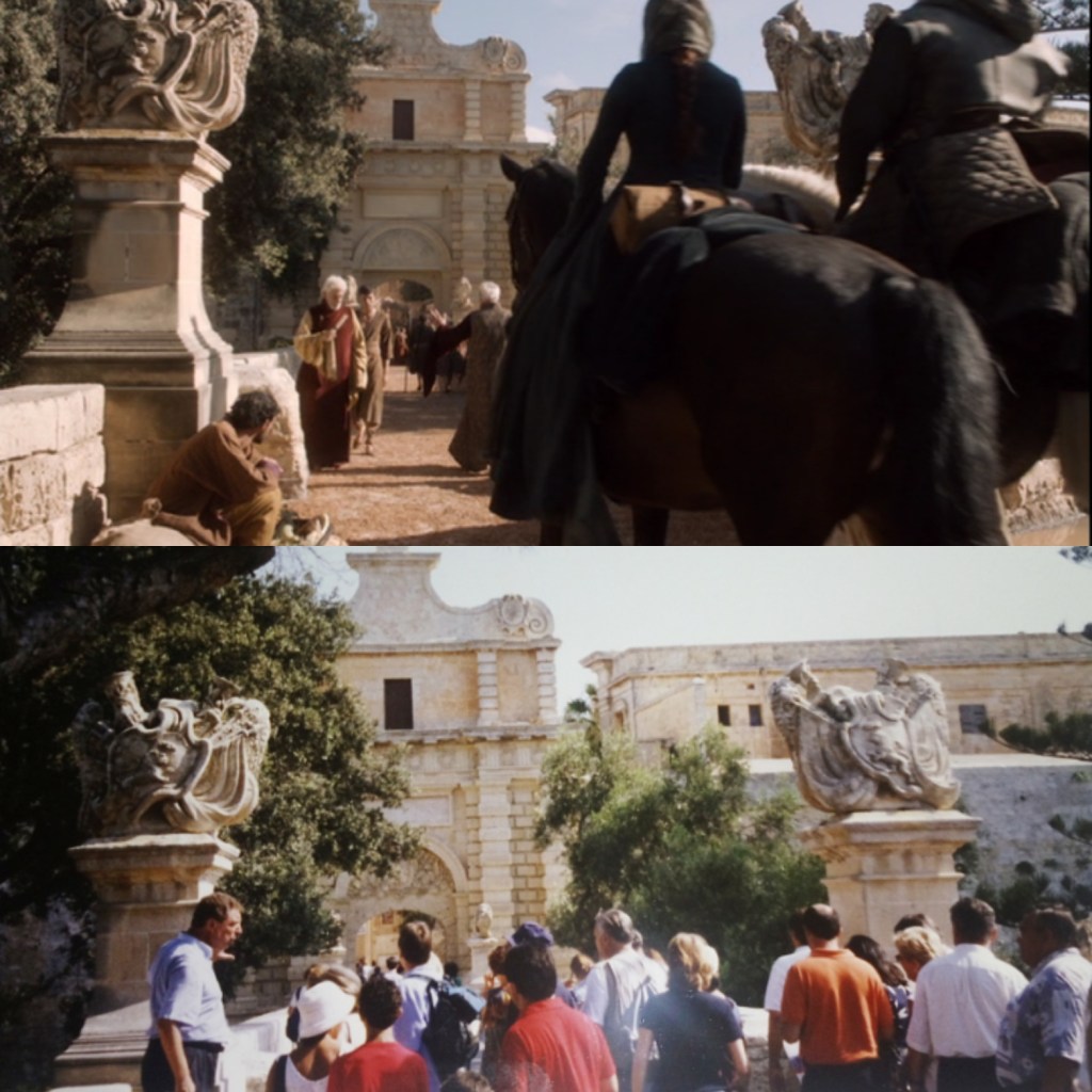 La porte de la citadelle de Mdina dans Game of Thrones