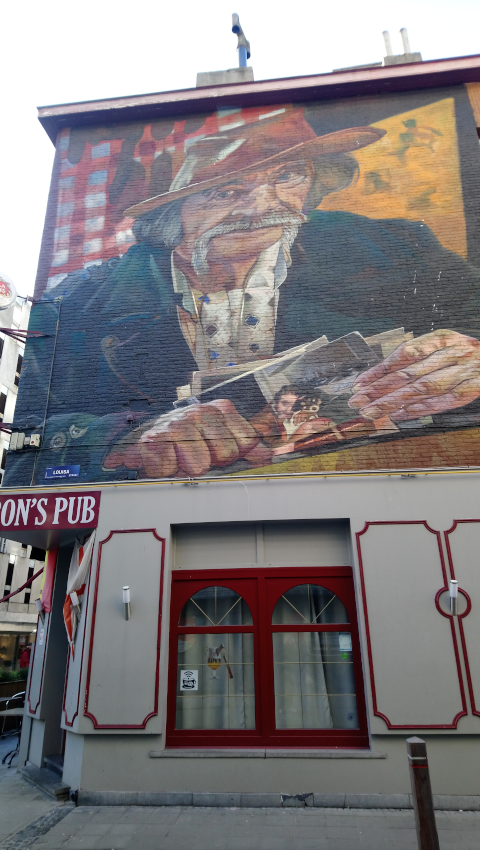 Fresque de MacLain à Ostende