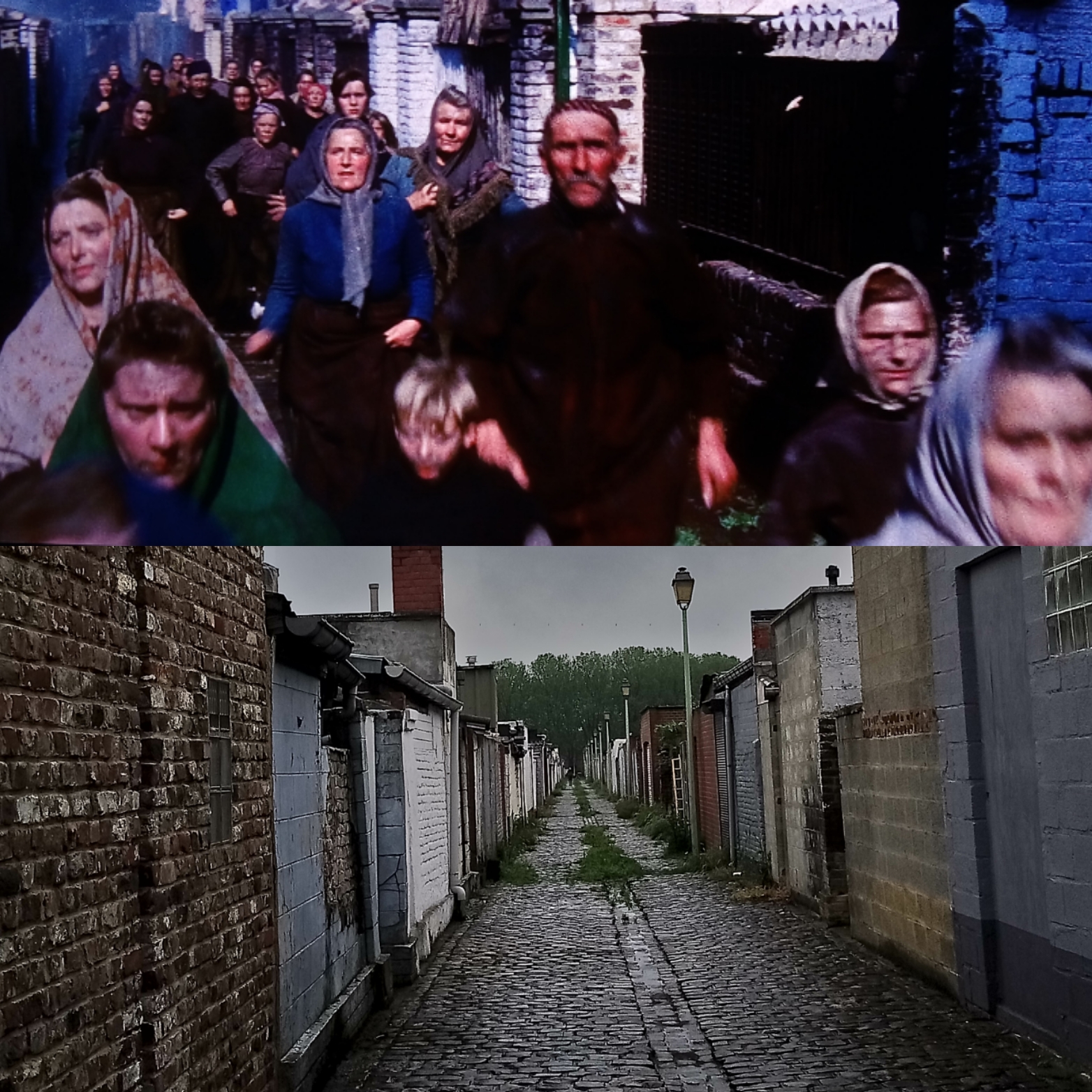 Rue du coron à côté du Grand Hornu