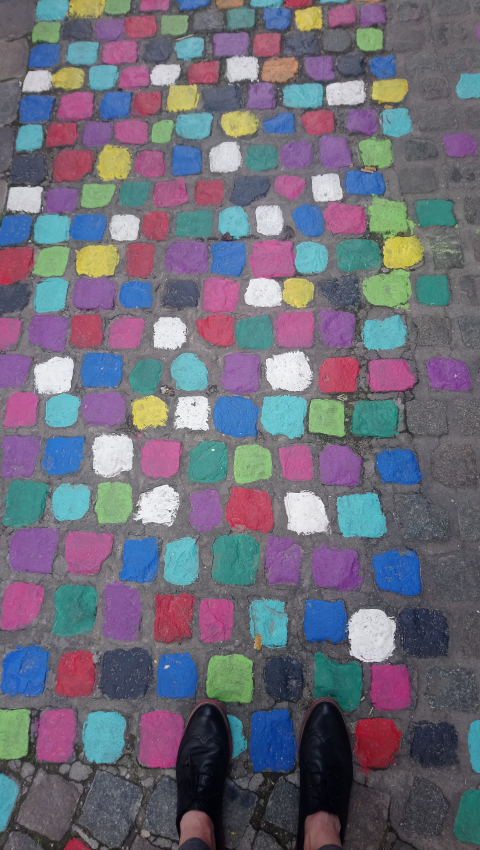 Pavés colorés de Mons