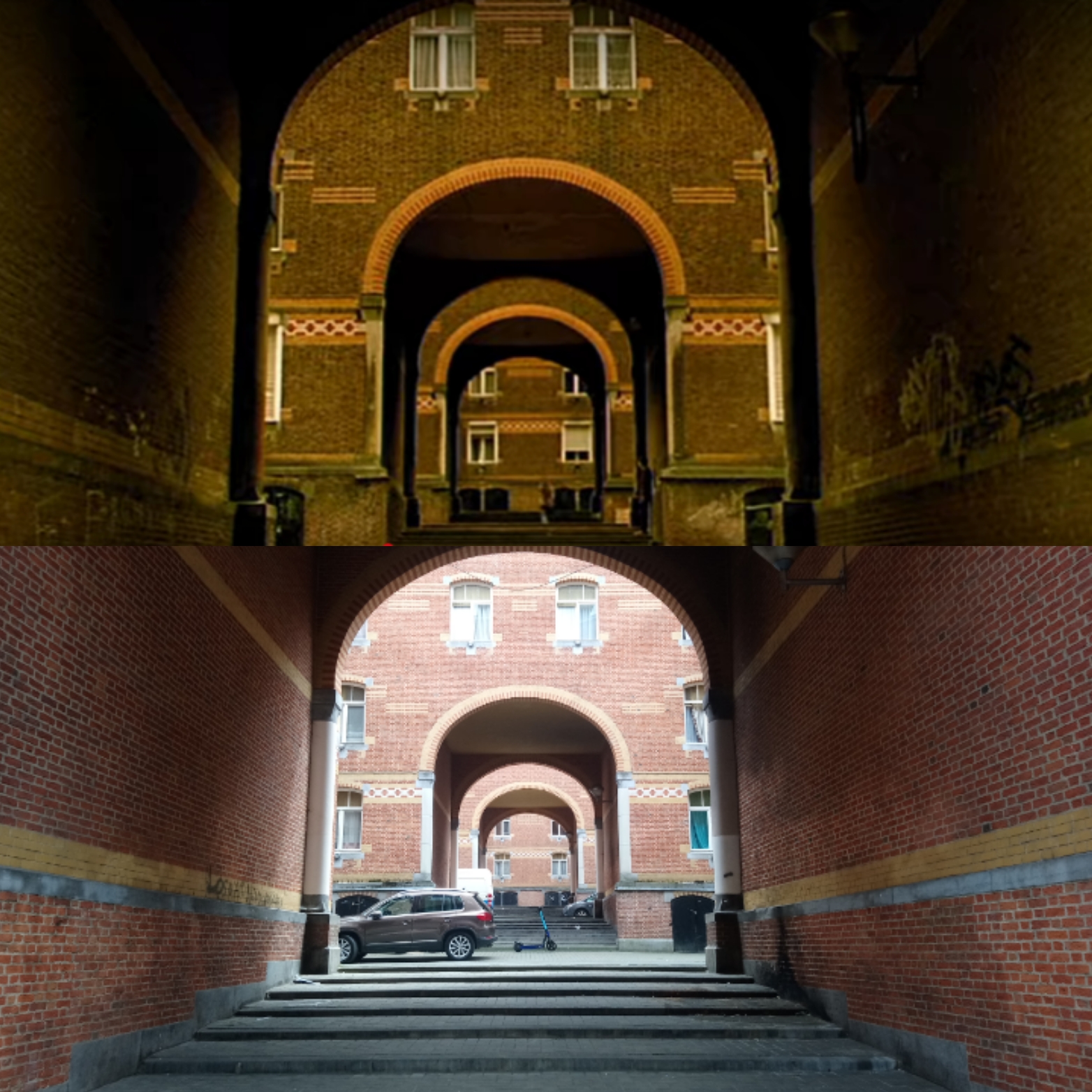 La cité Hellemans dans les Marolles