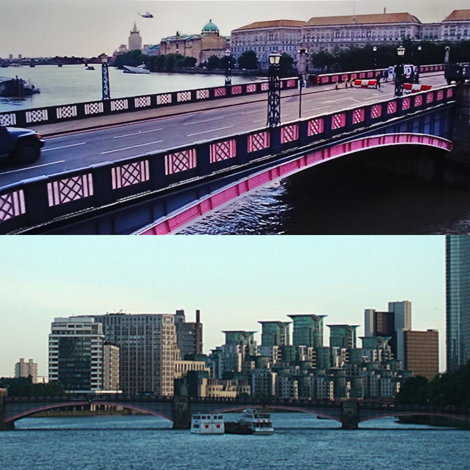 Fast & Furious 6 sur le Lambeth Bridge à Londres