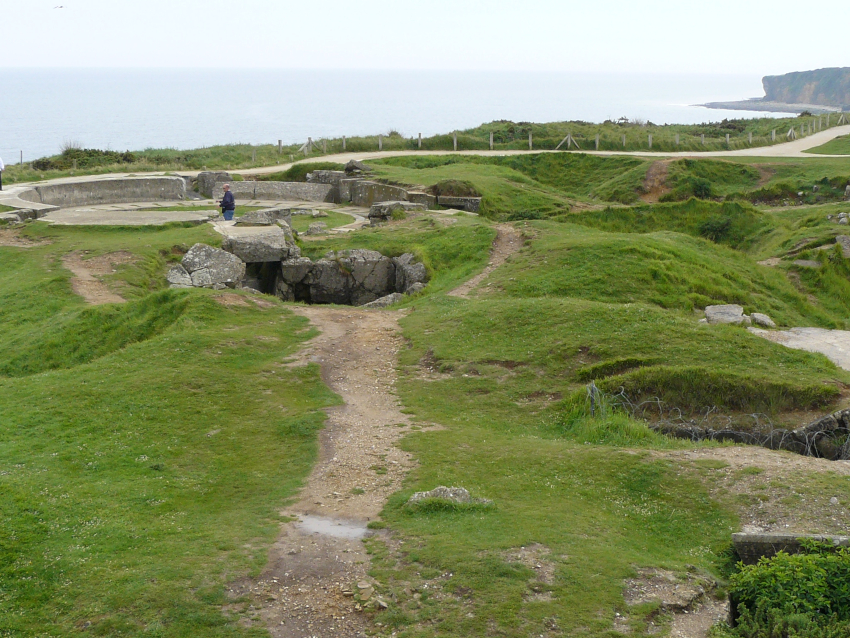 Système de défense allemand à la Pointe du Hoc