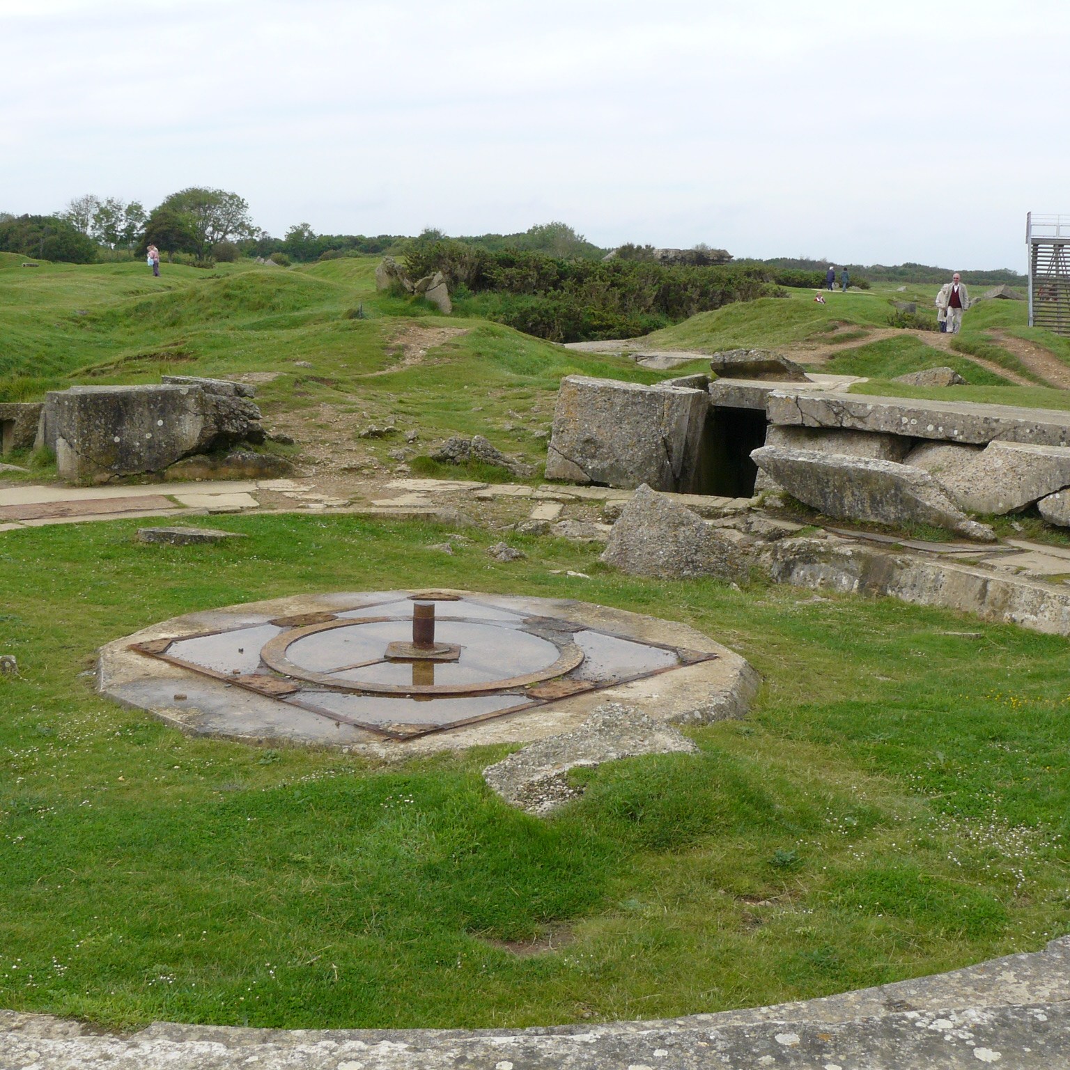 Vestiges allemands de la Pointe du Hoc