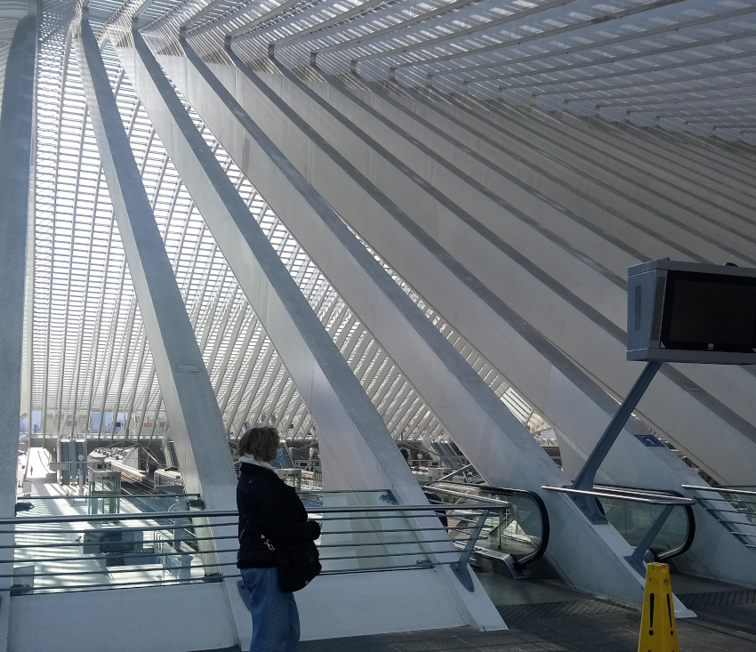 Accès aux quais à la gare de Liège-Guillemins
