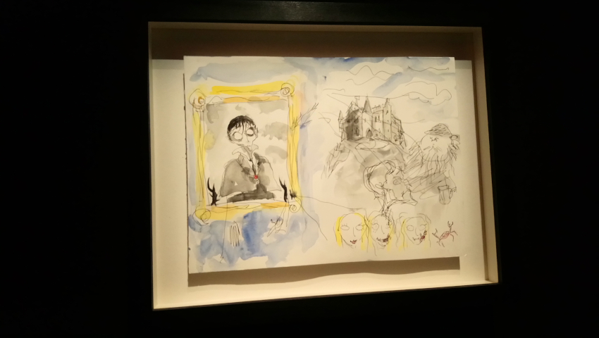 Dessin de Tim Burton pour Dark Shadows