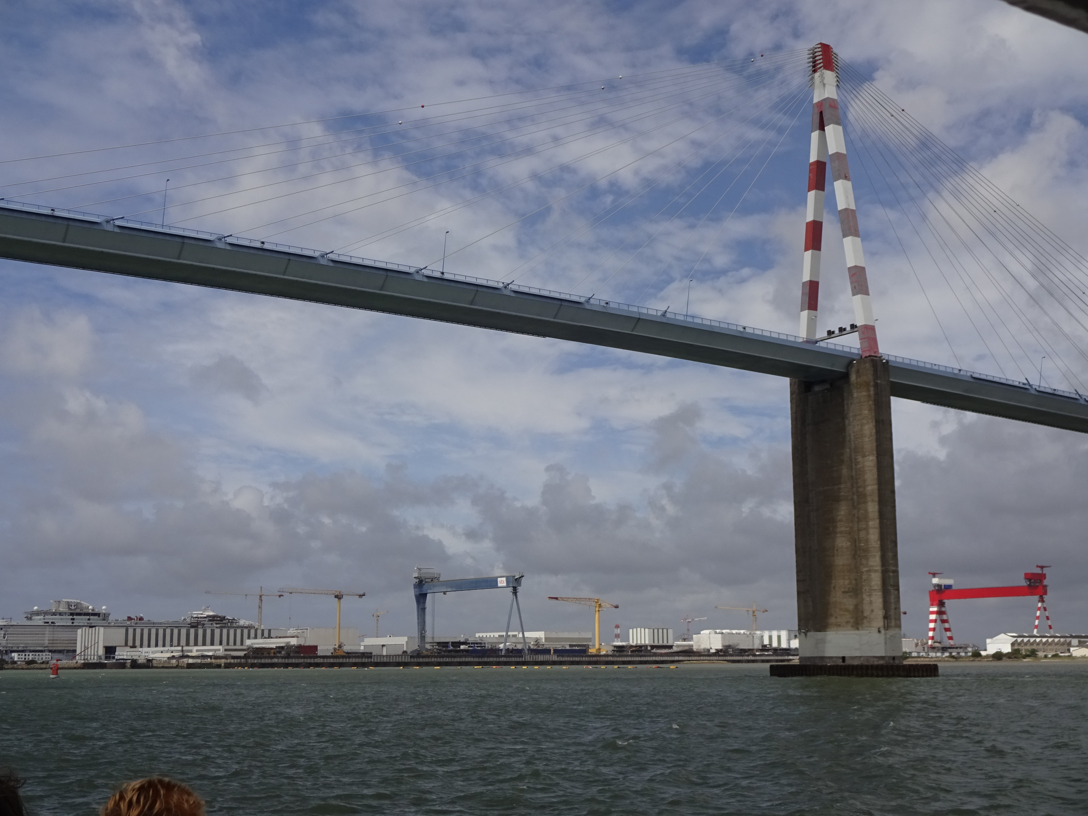 Arrivée à Saint-Nazaire par la Loire