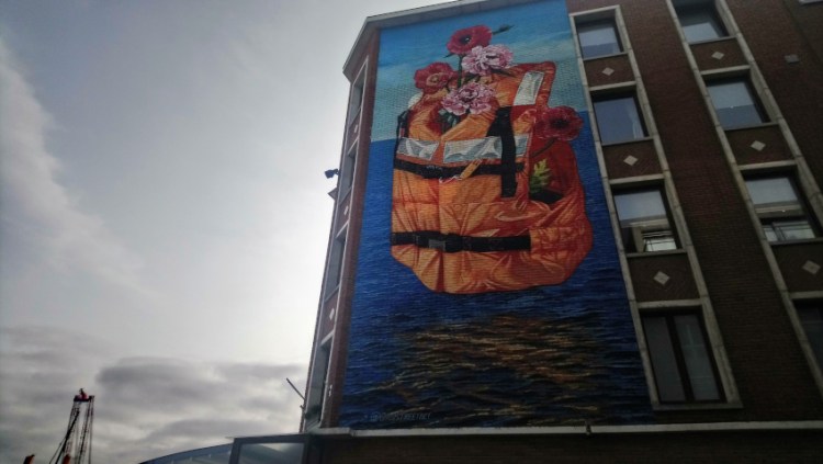 Fresque de Gaia à Ostende