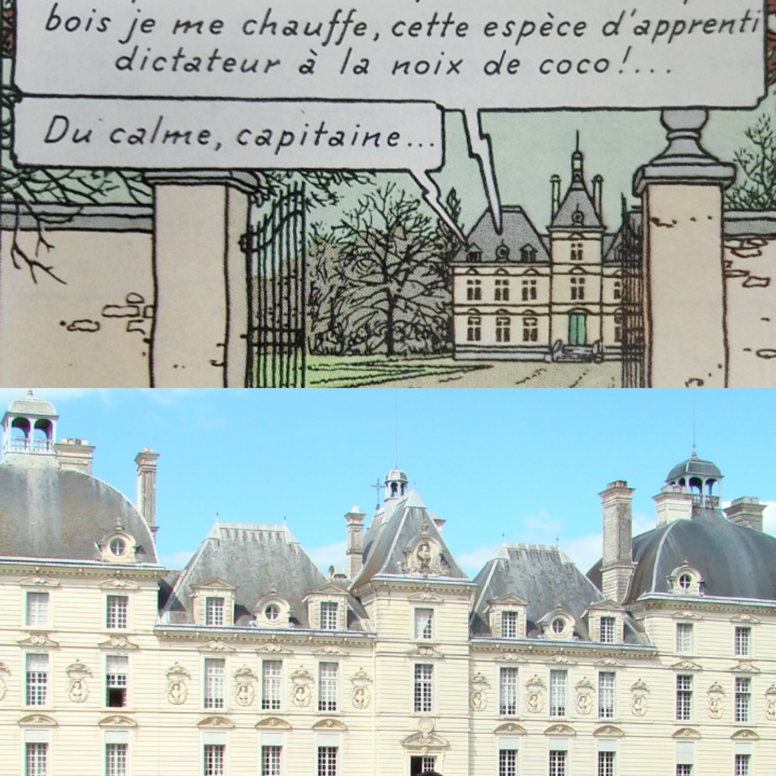 Le château de Cheverny dans Tintin