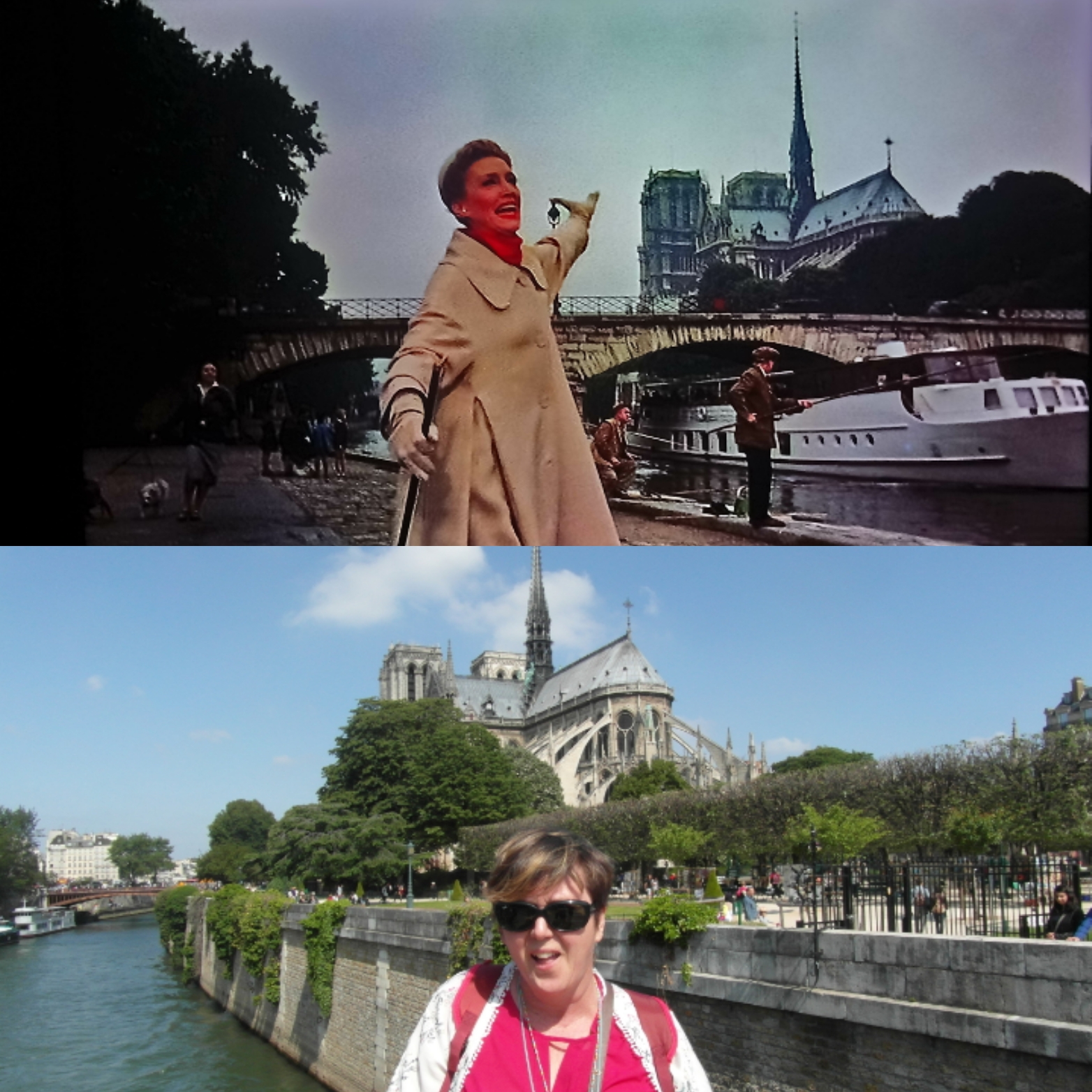 Scène de Drôle de Frimousse à Paris