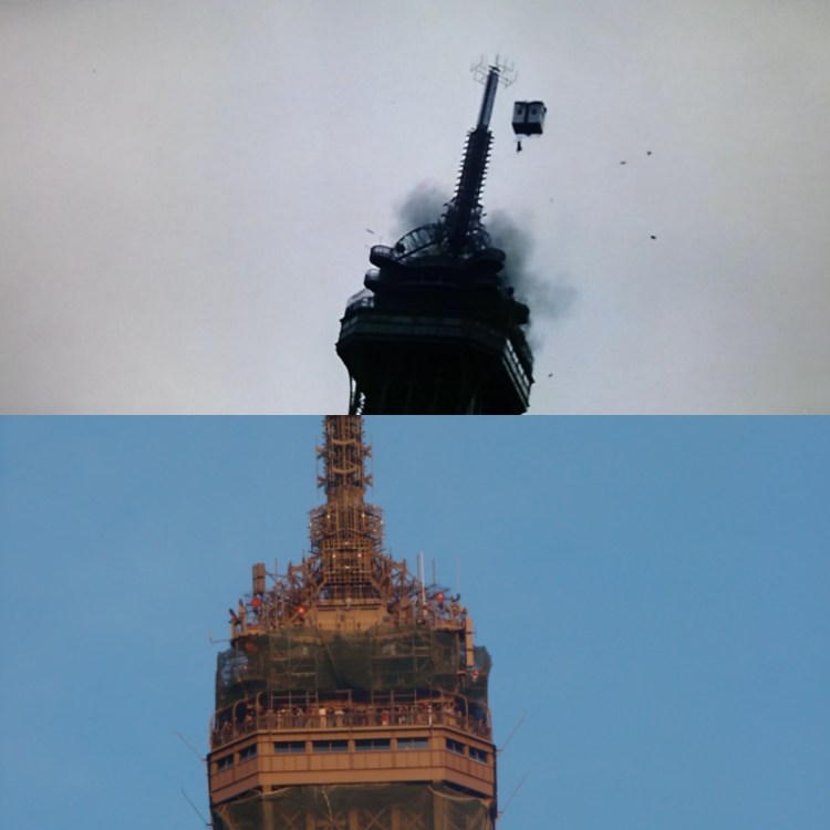 Superman sauve la Tour Eiffel