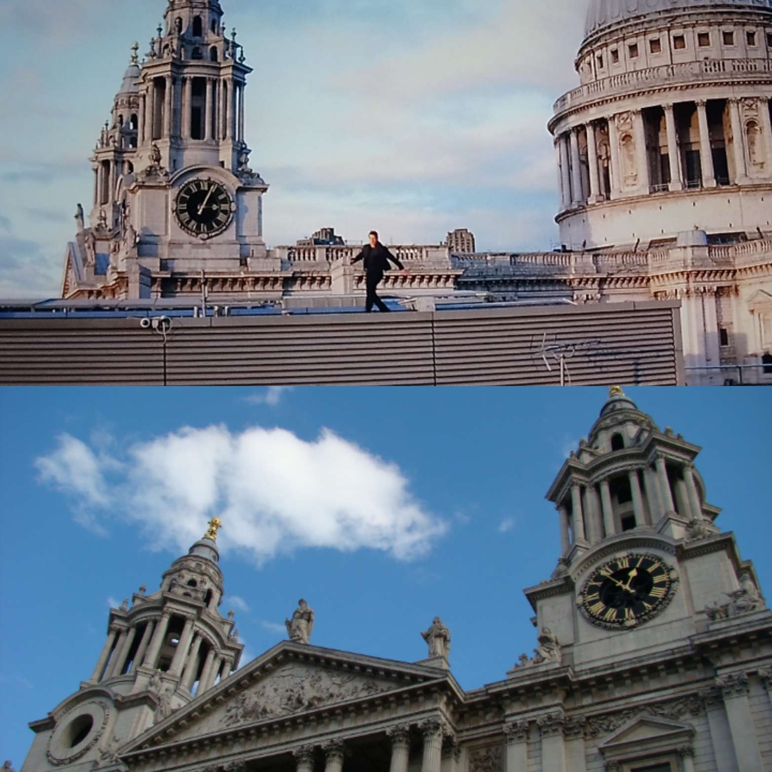 Ethan Hunt sur le toit de la cathédrale Saint-Paul