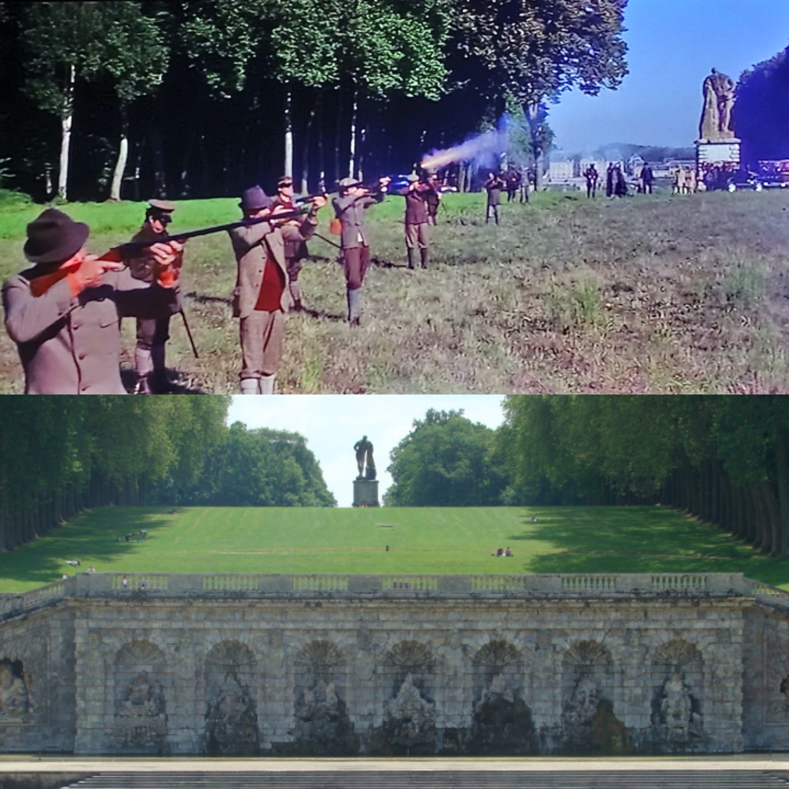 Parc du château de Vaux-le-Vicomte dans Bond
