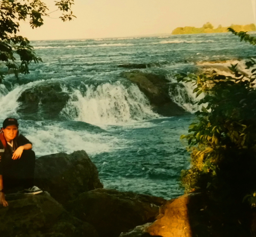 La rivière Niagara sur Goat island, côté américain