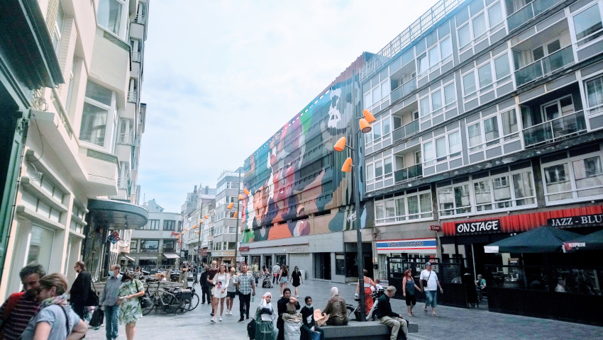 Fresque de SozyOne à Ostende