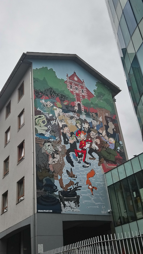 Fresque BD de Spirou