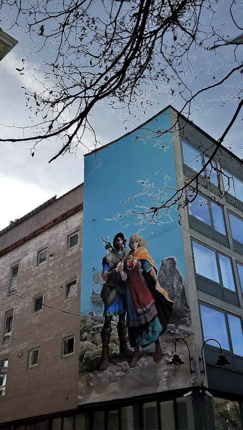 Fresque BD de Thorgal