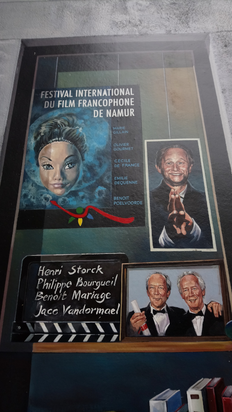 Détail du FIFFF de la fresque de Namur