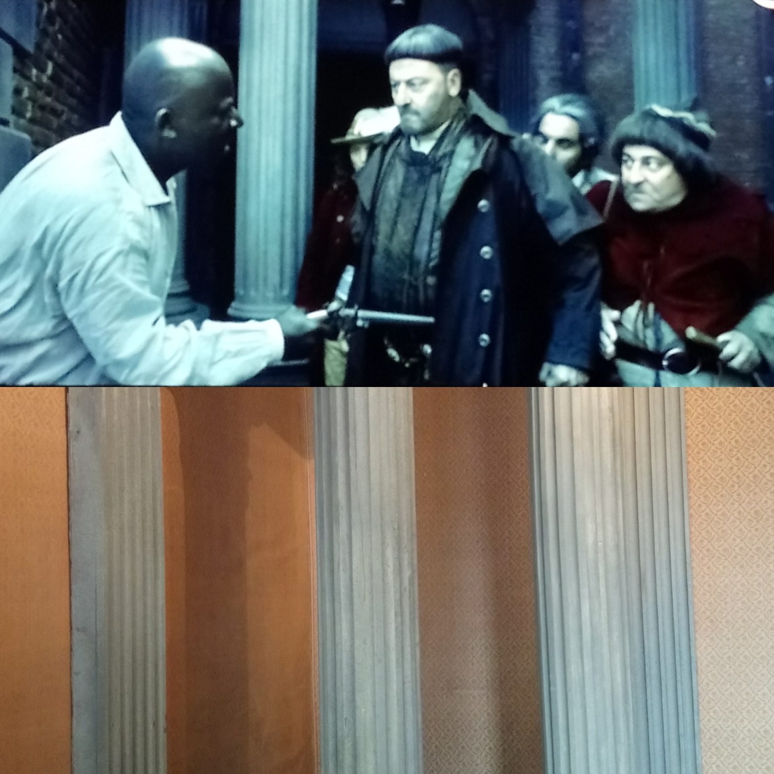 Fausses colonnades pour Les Visiteurs 3