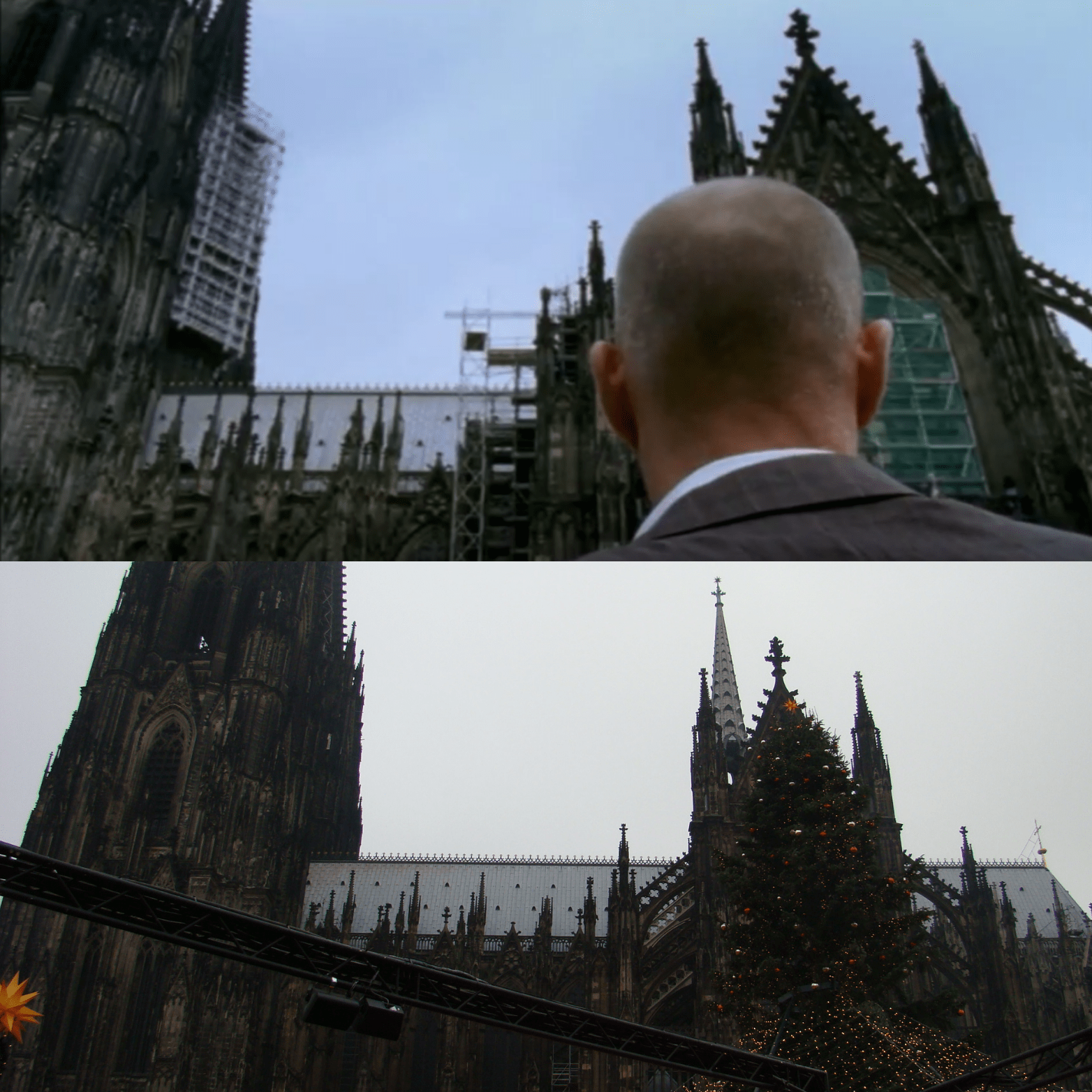 La cathédrale de Cologne avant / après dans La Dernière Prophétie