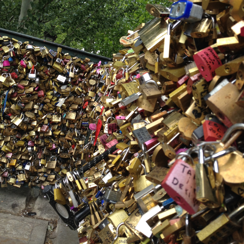 Les cadenas à Paris en 2015