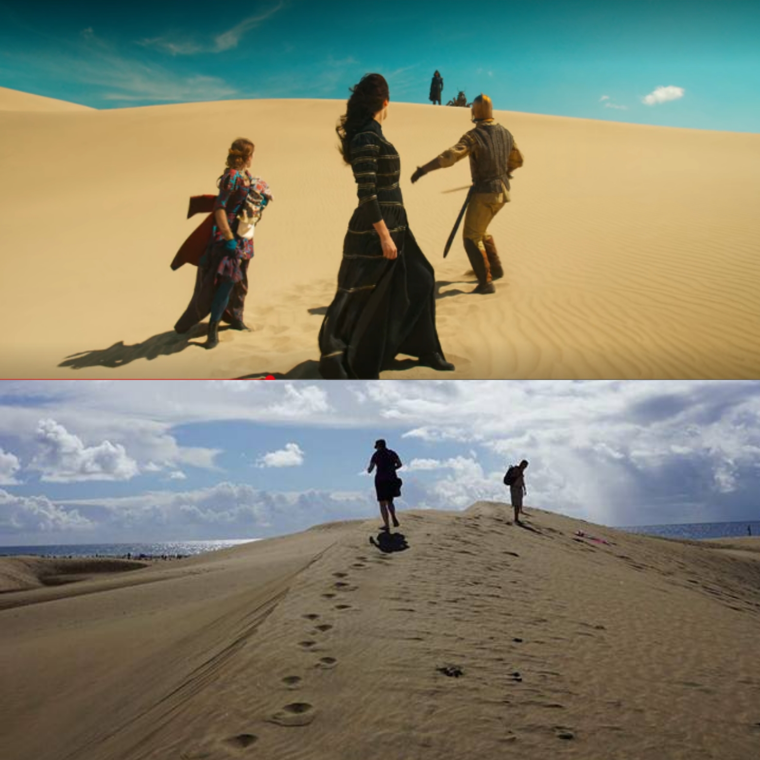Les dunes de Maspalomas dans The Witcher