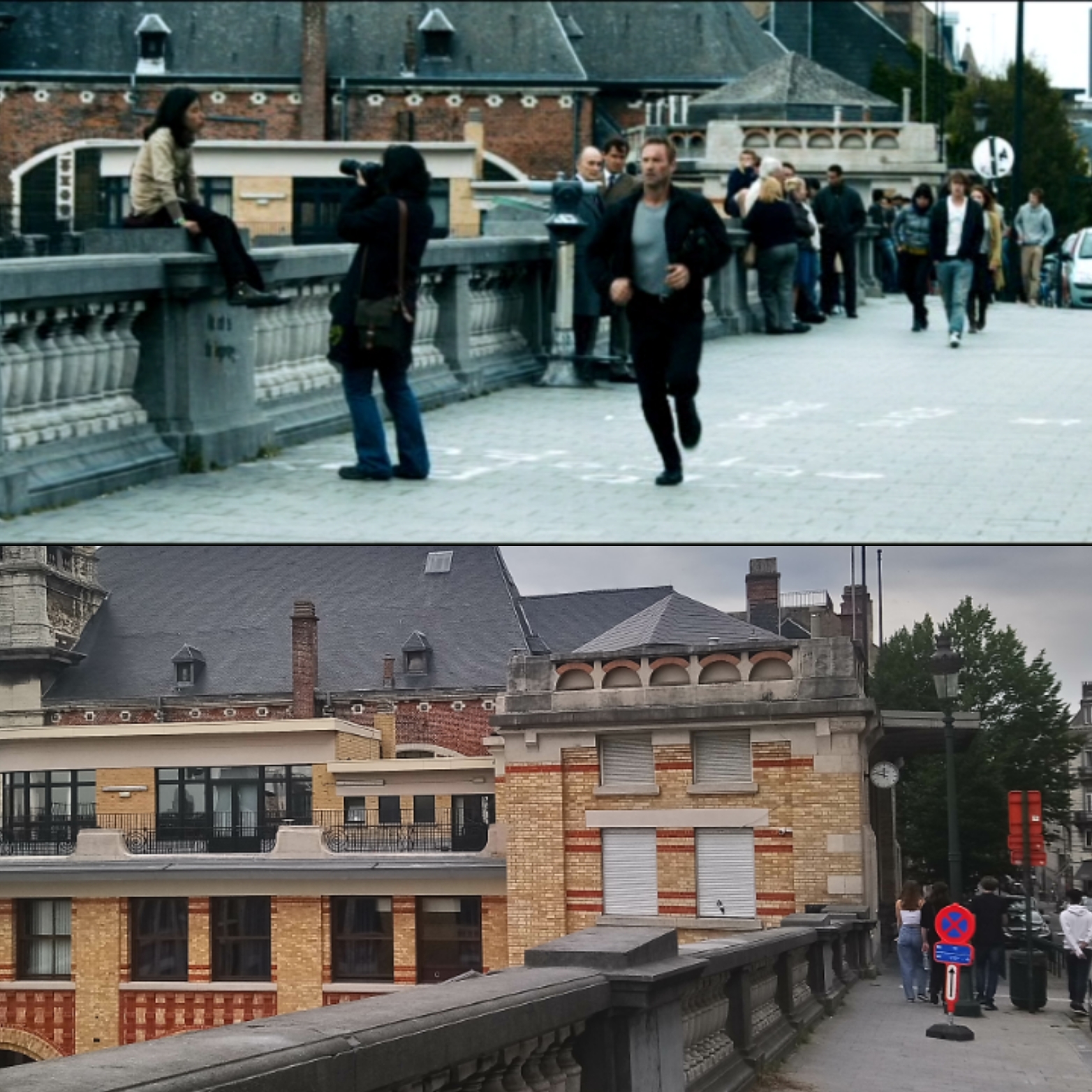 The Expatriate, scène tournée à la Place Poelaert