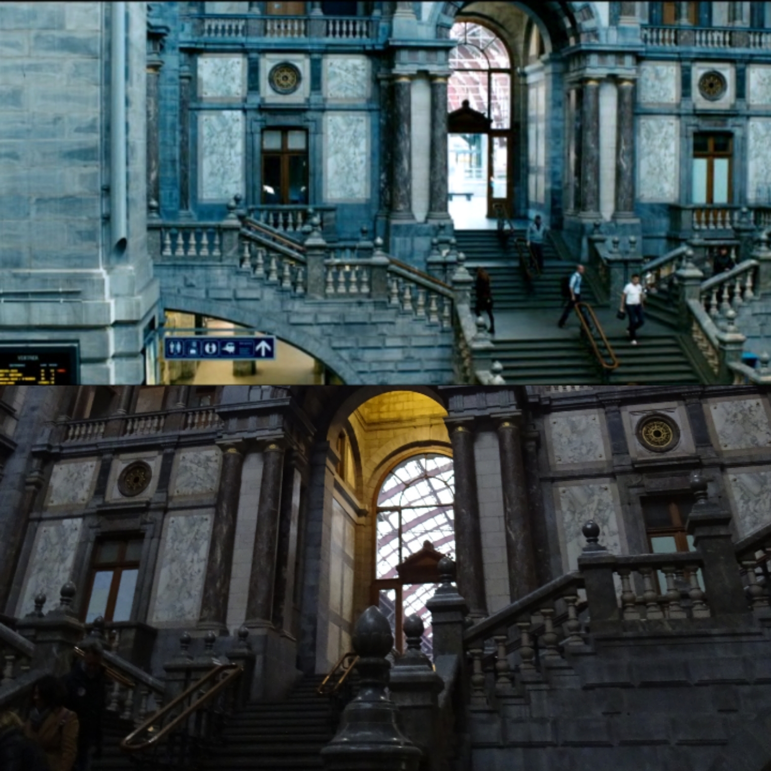 Scène de The Expatriate à la gare centrale d'Anvers