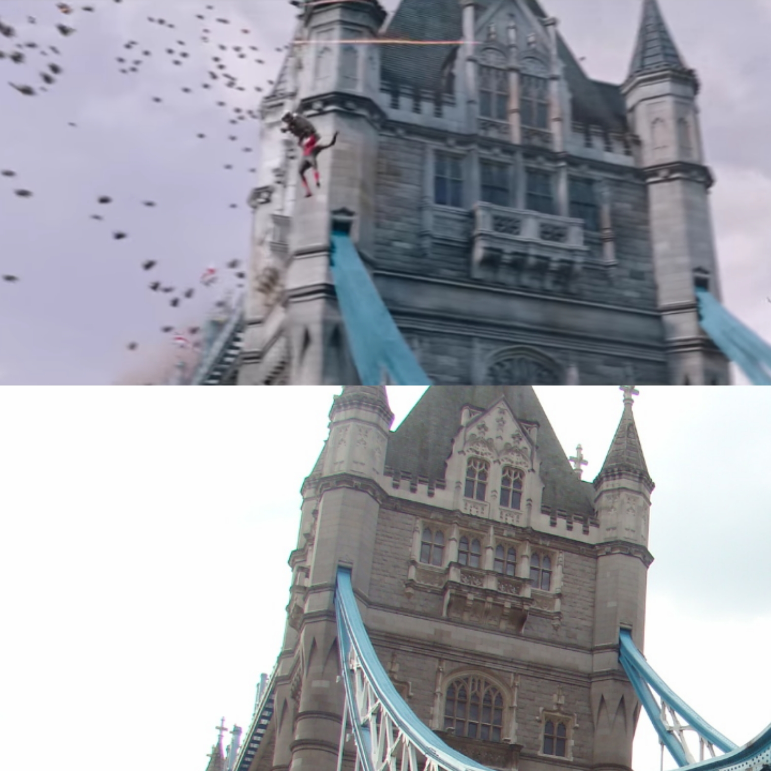 Spider-Man à Tower Bridge