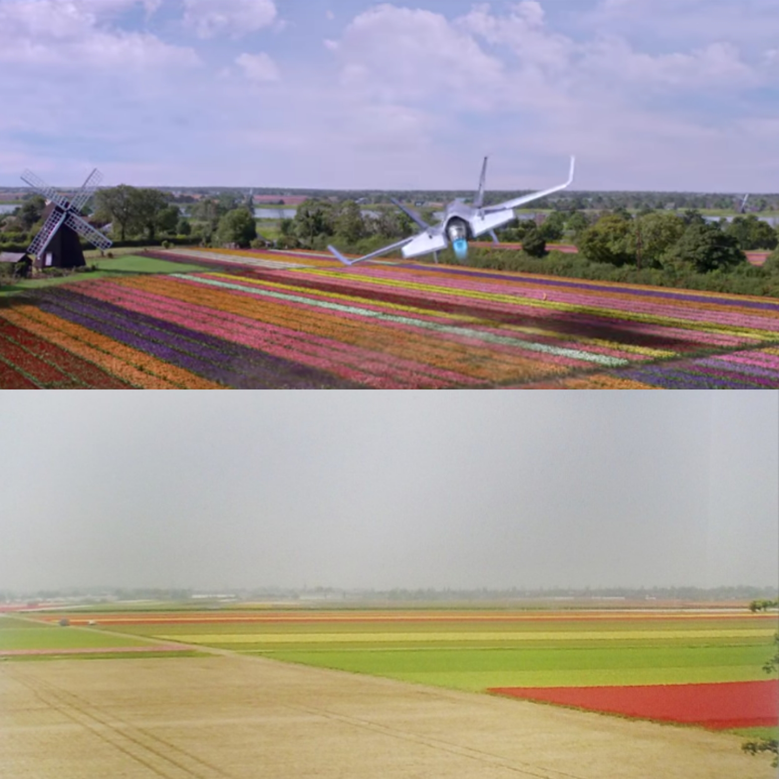 Champ de tulipes dans Spider-Man 2 MCU