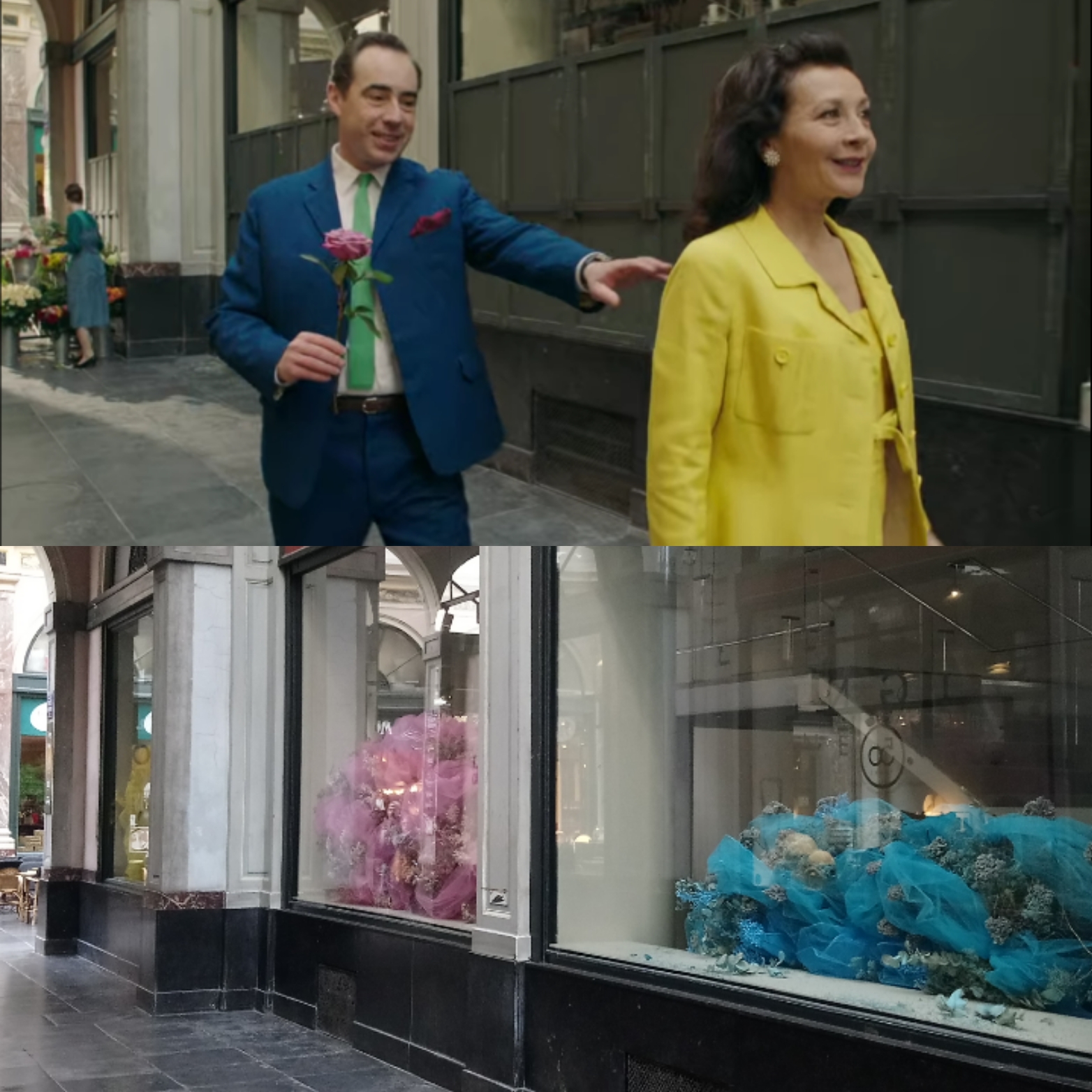 Au service de la France en tournage à la galerie des princes