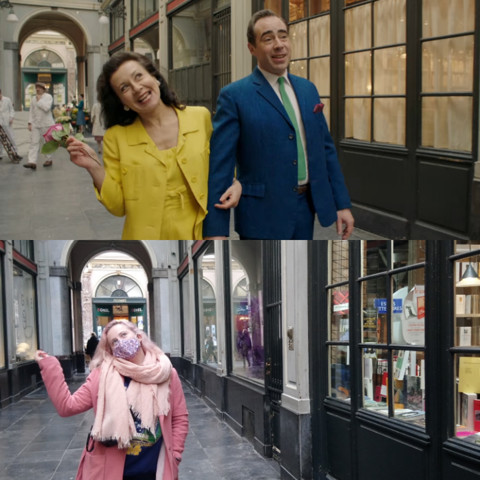 Deux acteurs d'une série française à Bruxelles