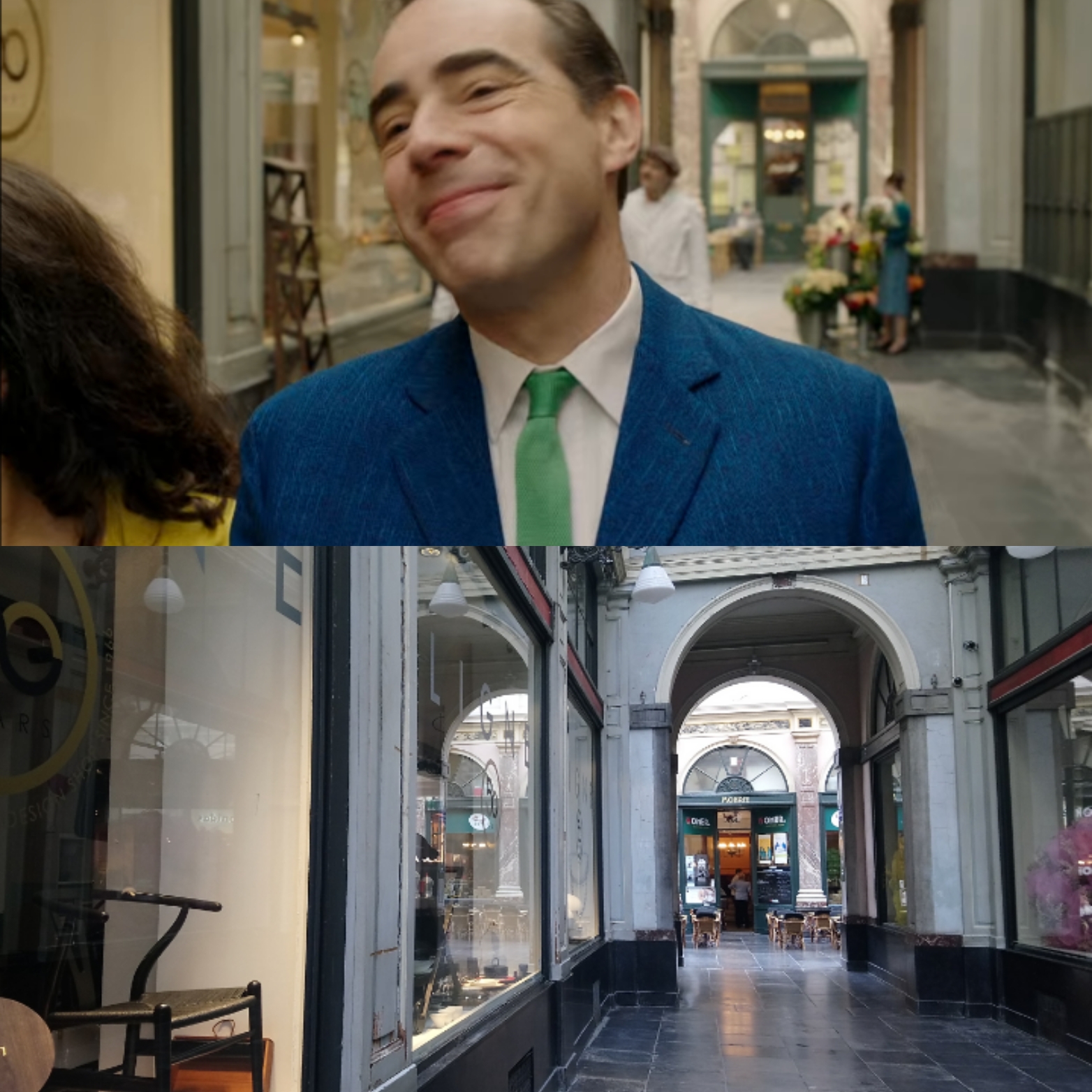 La galerie des Princes de Bruxelles à la télé