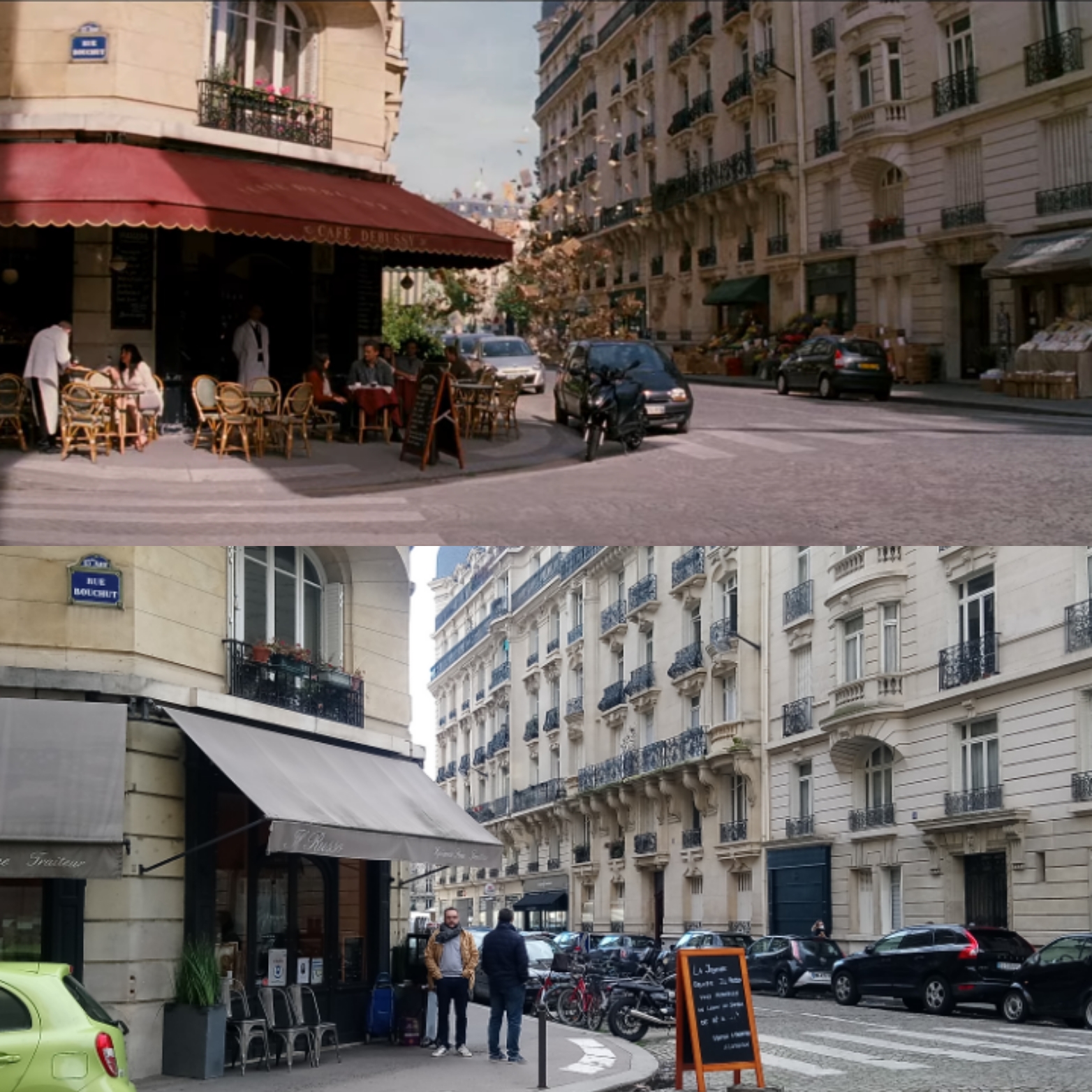 Scène d'Inception à Paris