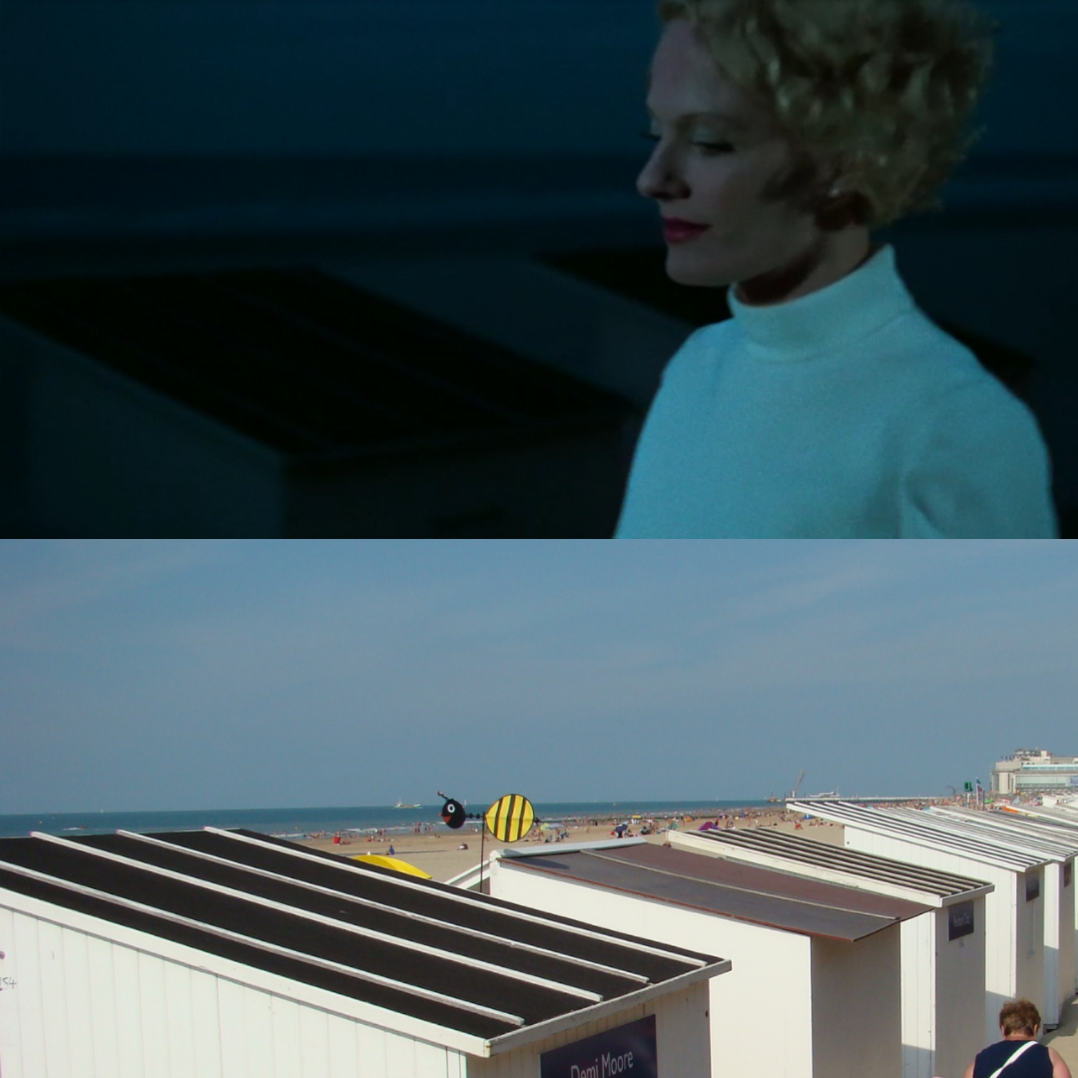 Delphine Seyrig à Ostende en 1971