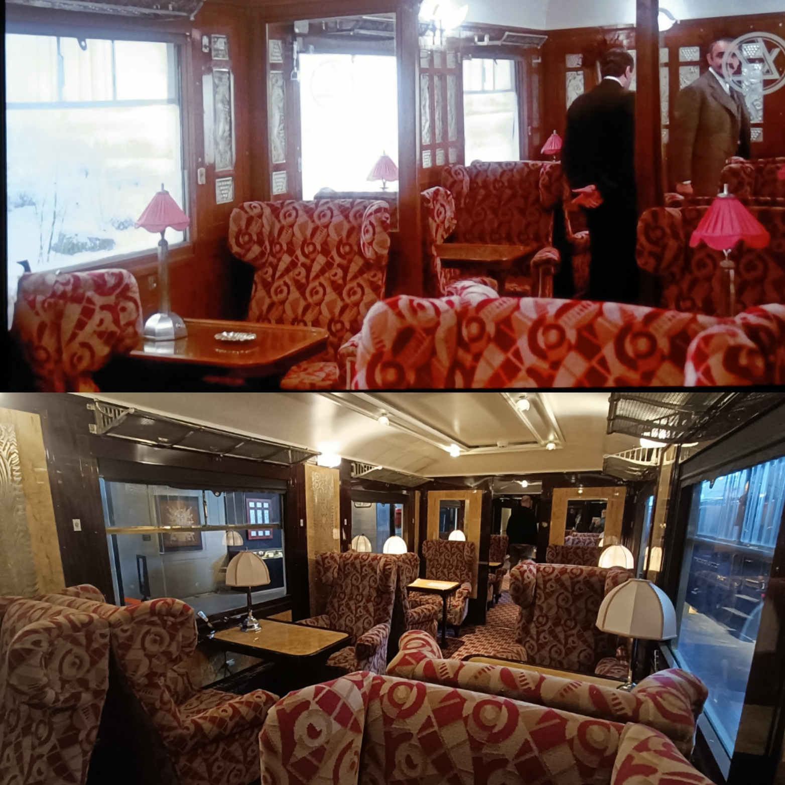 La voiture-salon du Crime de l'Orient-Express de 1974