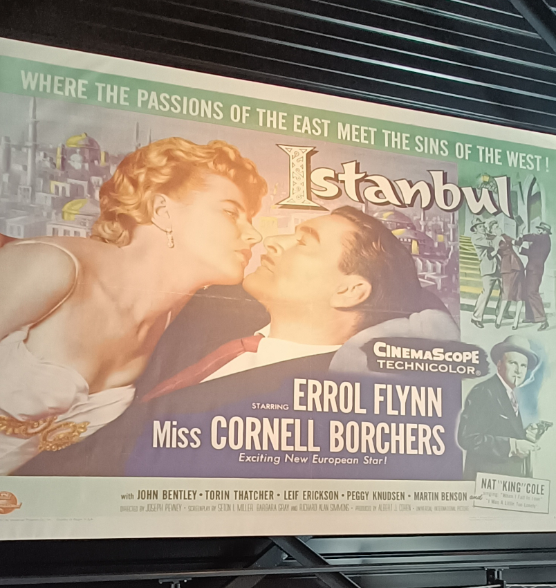 Affiche de film avec Errol Flynn