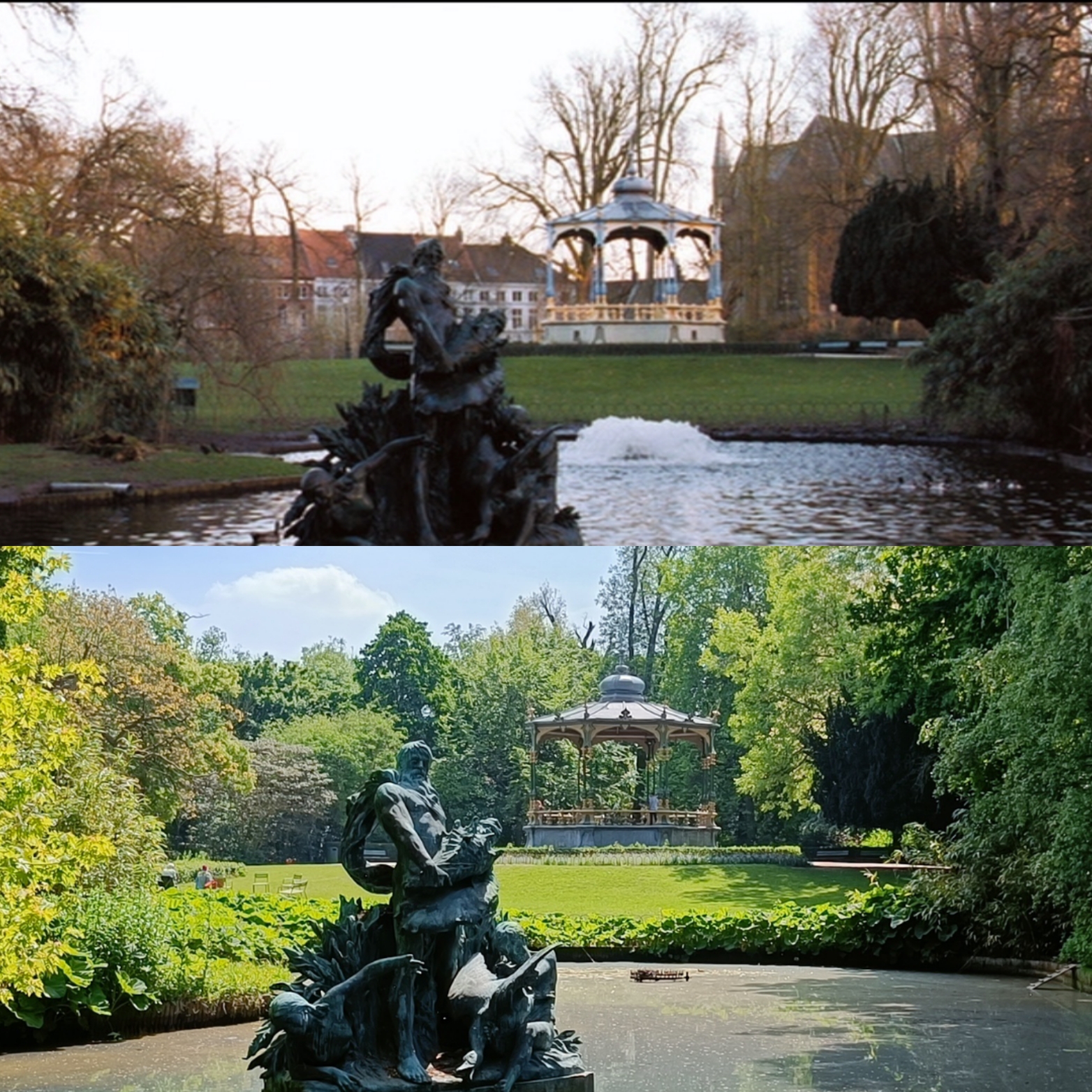 Le parc Reine Astrid à Bruges