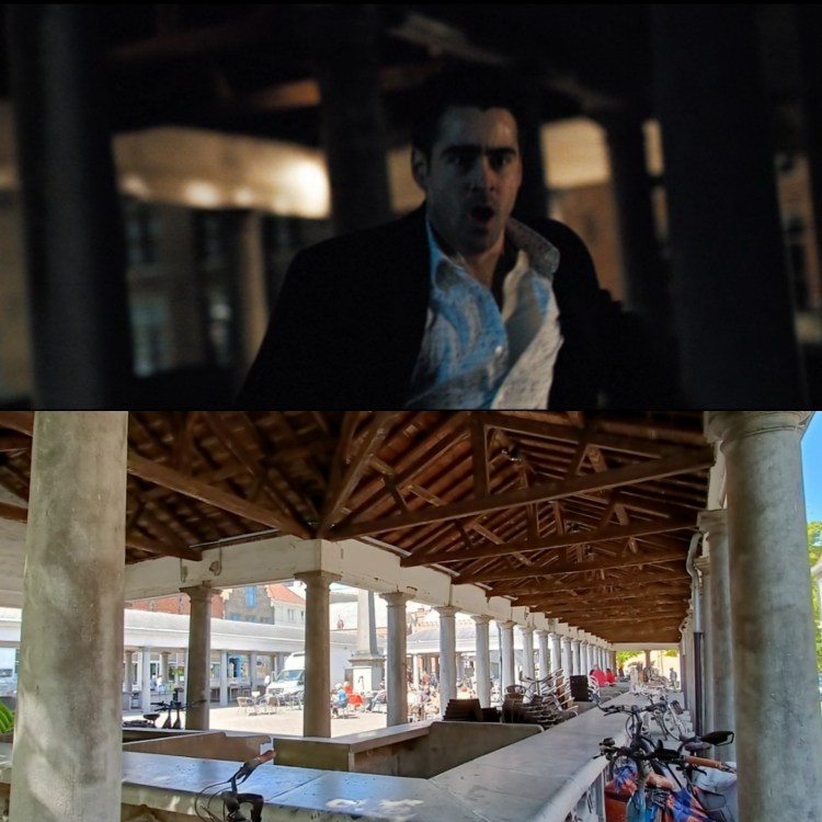 Le marché aux poissons dans le film In Bruges