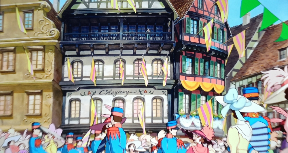 Maisons à colombages dans Le Château Ambulant