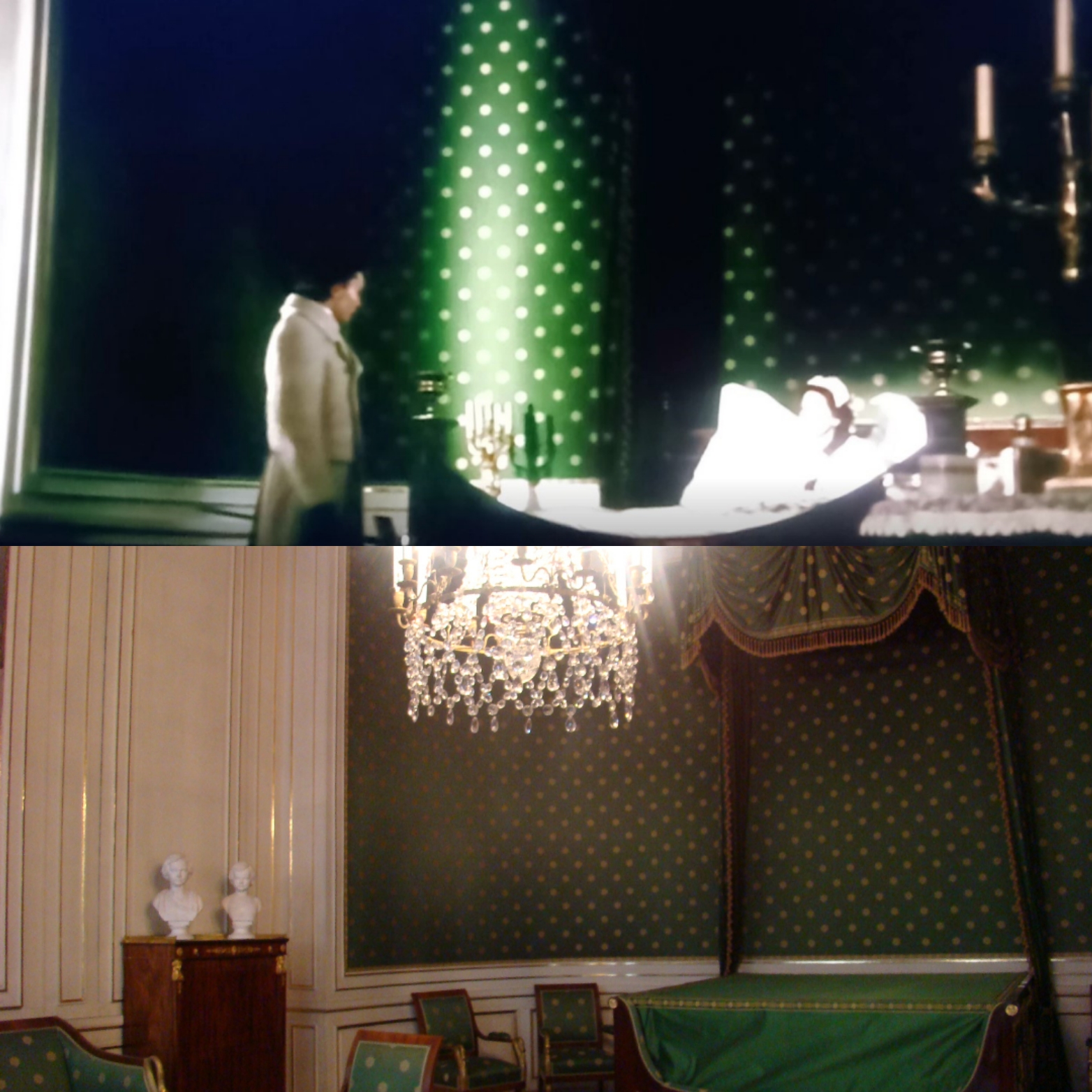 Helmut berger dans Ludwig II au château de Nymphenburg